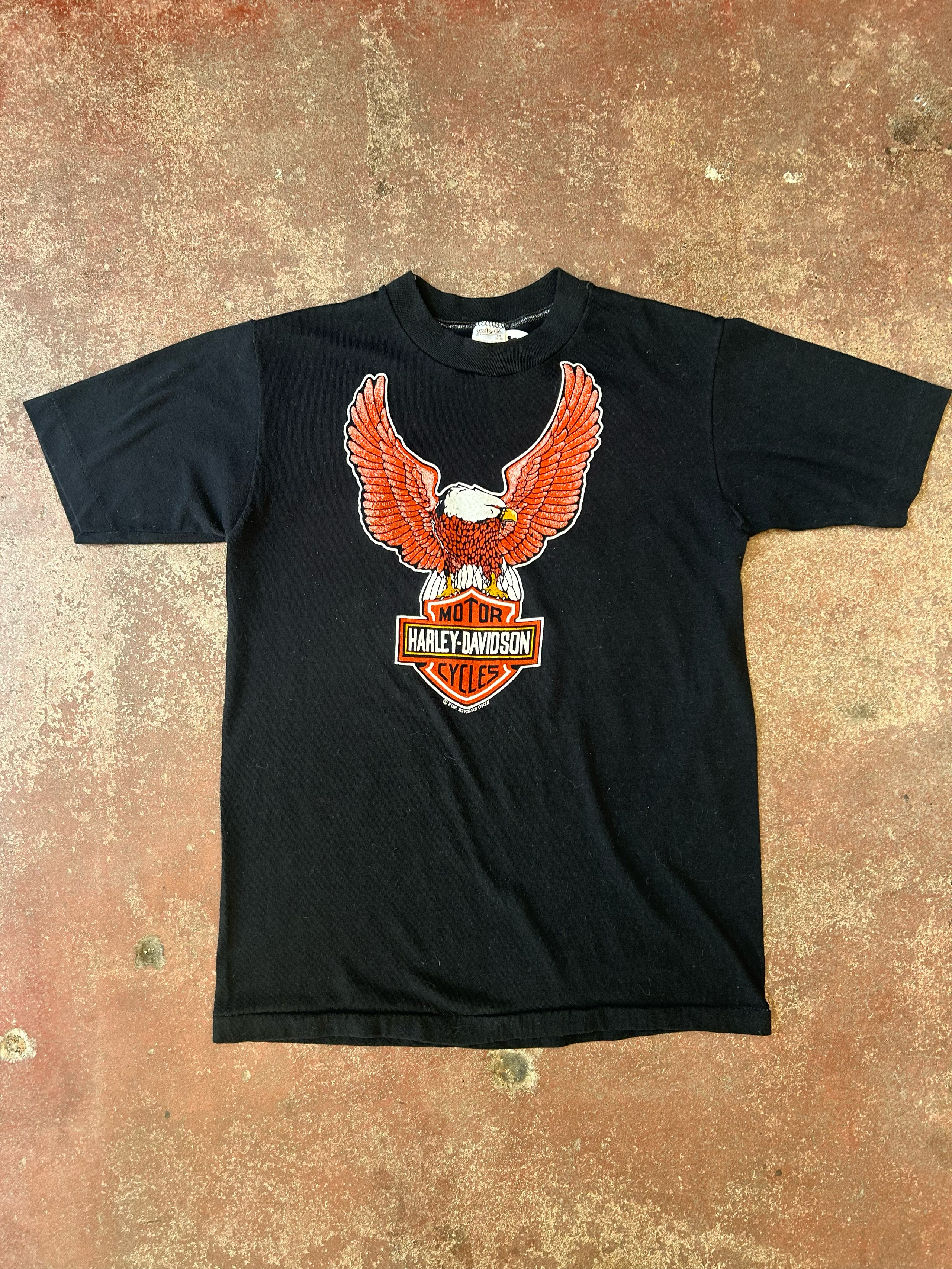 Vintage 70s Harley Davidson Single Stich T-shirt | Shop Co. Vintage 70s Harley Davidson Single Stich T-shirt | Shop Co.
